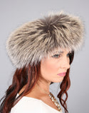 Wide Fur Headband-Cross
