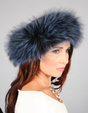 Wide Fur Headband-Cross