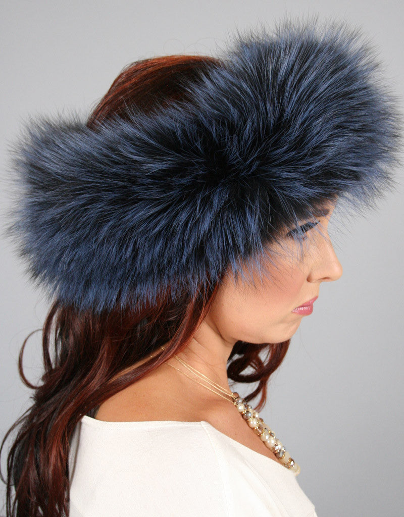 Wide Fur Headband-Cross
