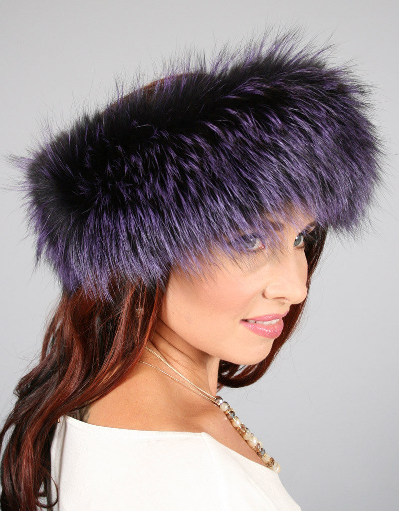 Wide Fur Headband-Cross
