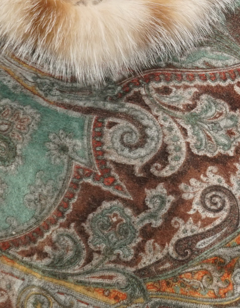 Printed Cashmere Shawl- Marigold Crystal