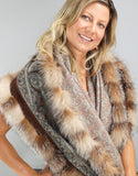 Printed Cashmere Shawl- Marigold Crystal