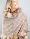 Printed Cashmere Shawl- Marigold Crystal