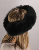 Fur Headband- Wedgewood Blue