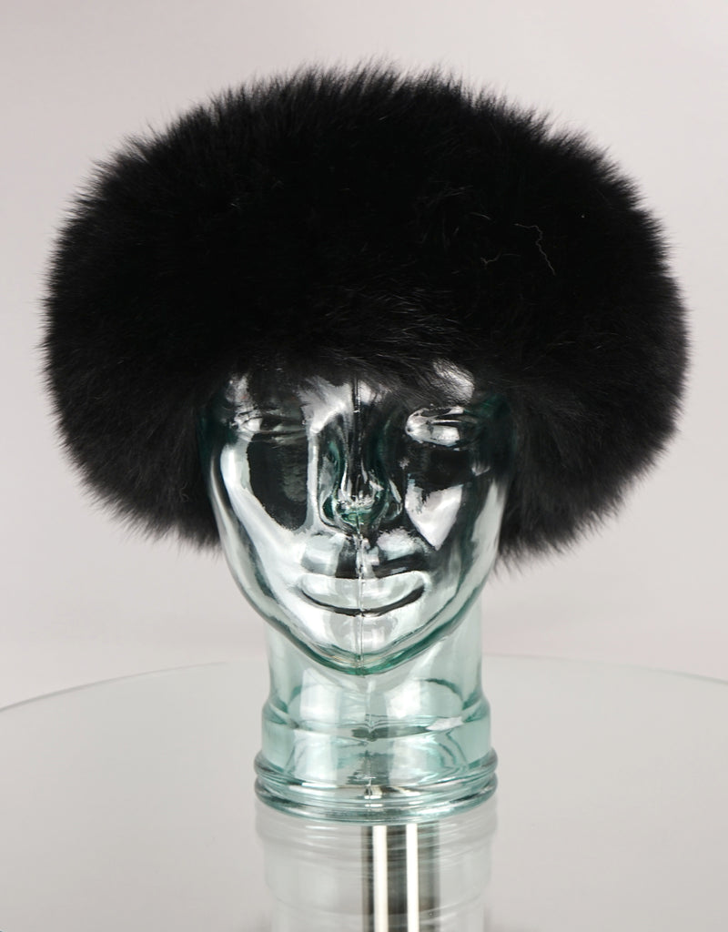 Fur Headband- Black