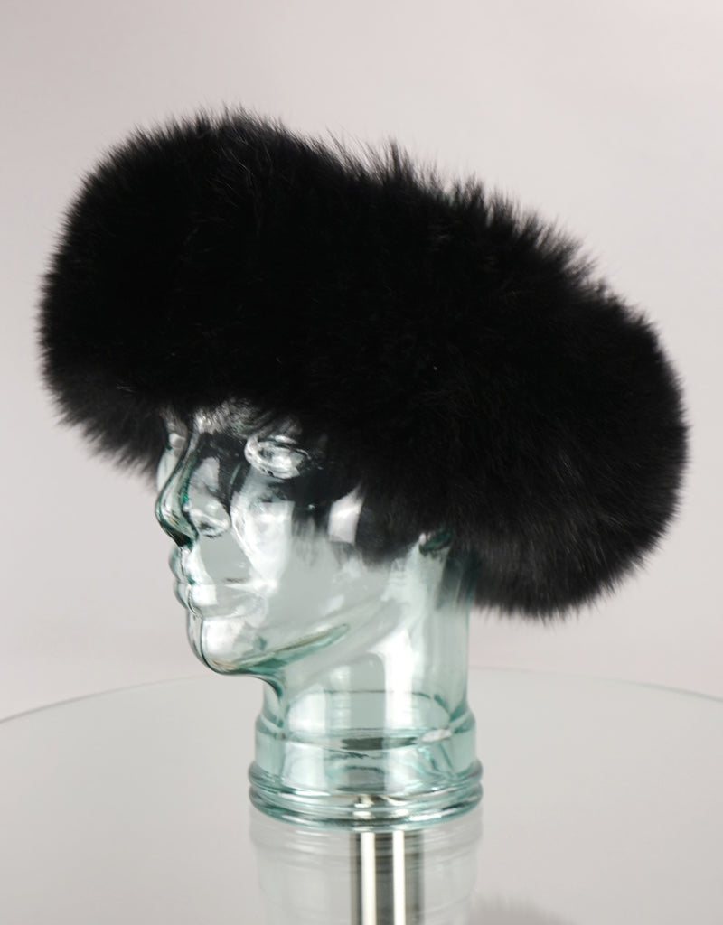 Fur Headband- Black