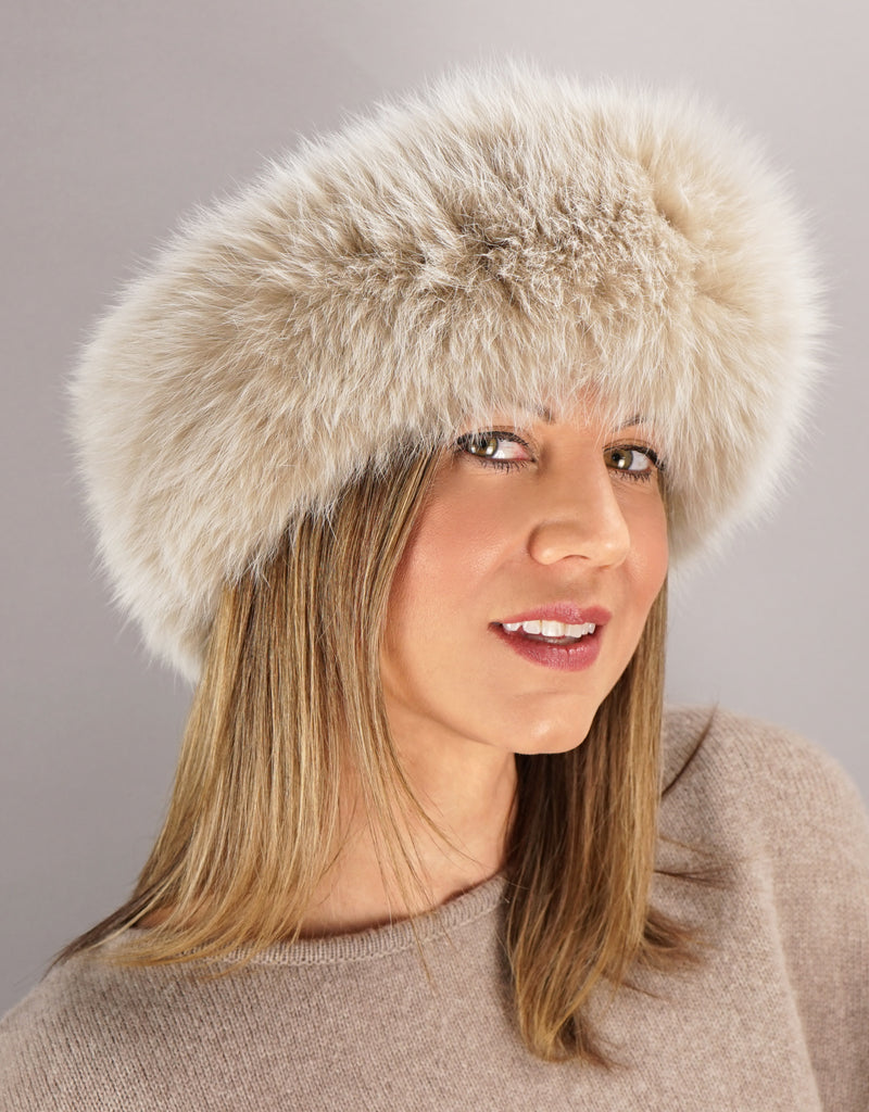 Fur Headband- Soft Blush