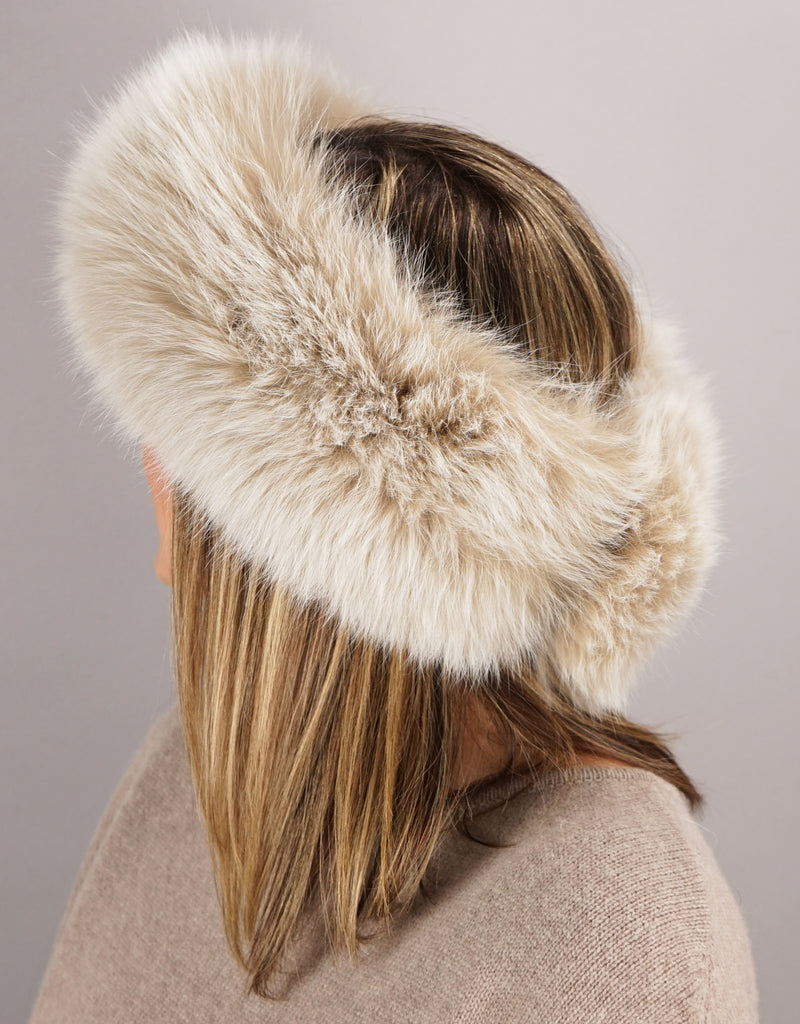 Fur Headband- Soft Blush