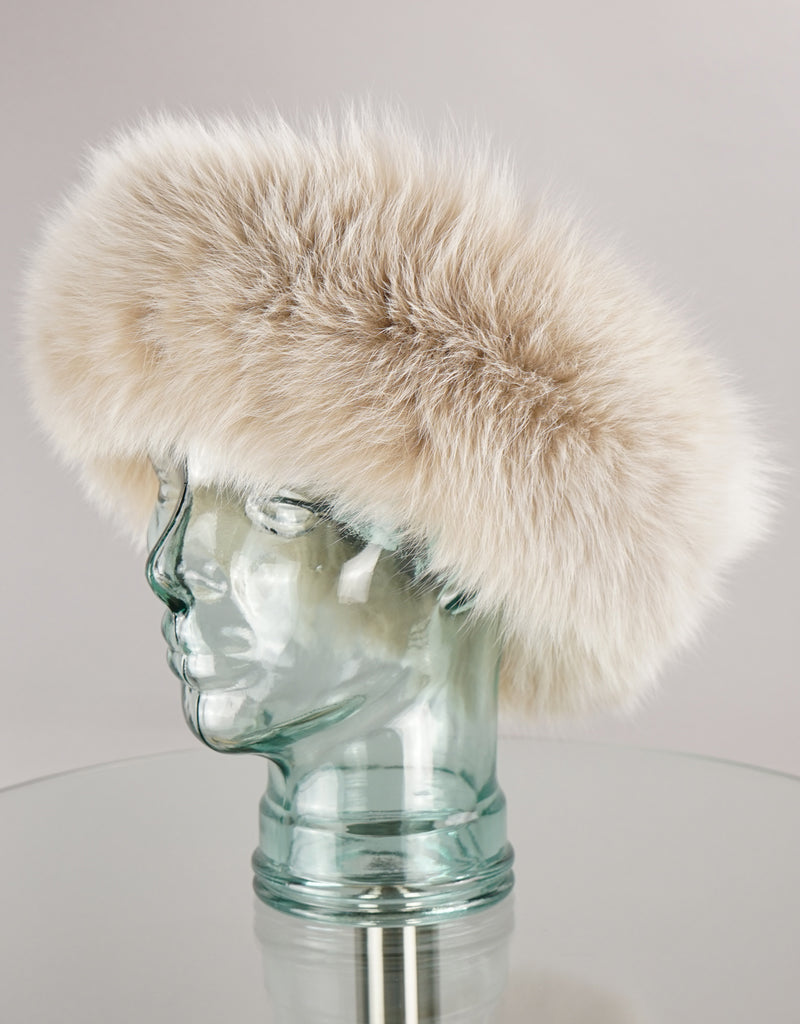 Fur Headband- Soft Blush