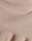 Beautiful Cashmere Ruffle Shawl- Natural