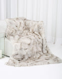 CANADIANA Fox Blanket - Natural Blue Fox