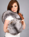 Forever Elegant Purse Muff- Red Dyed Silver