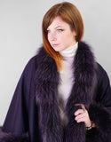 Loro Piana Medium Round Cape - Purple