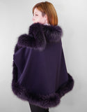 Loro Piana Medium Round Cape - Purple