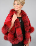 Petite Cashmere Cape - Black