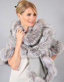 Petite Cashmere Cape - Black