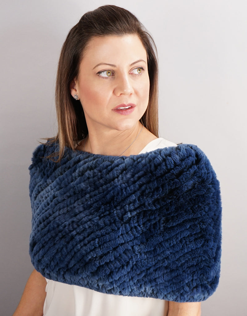 Stretch Cowl- True Blue
