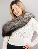 Classic Fur Collar- Silver