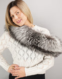 Lux Fur Collar- Silver