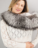 Lux Fur Collar- Silver