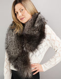 Classic Fur Collar- Silver