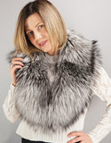 Lux Fur Collar- Silver
