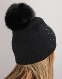 Snowflake Hat- Black