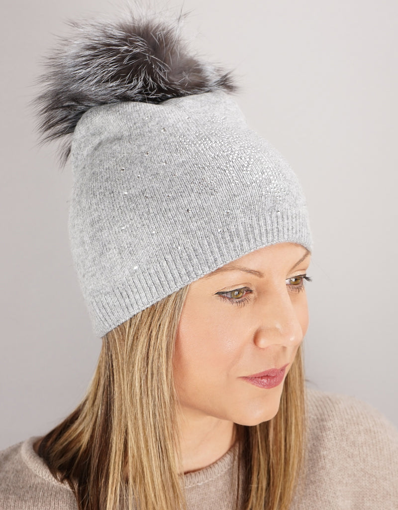 Snowflake Hat- Grey