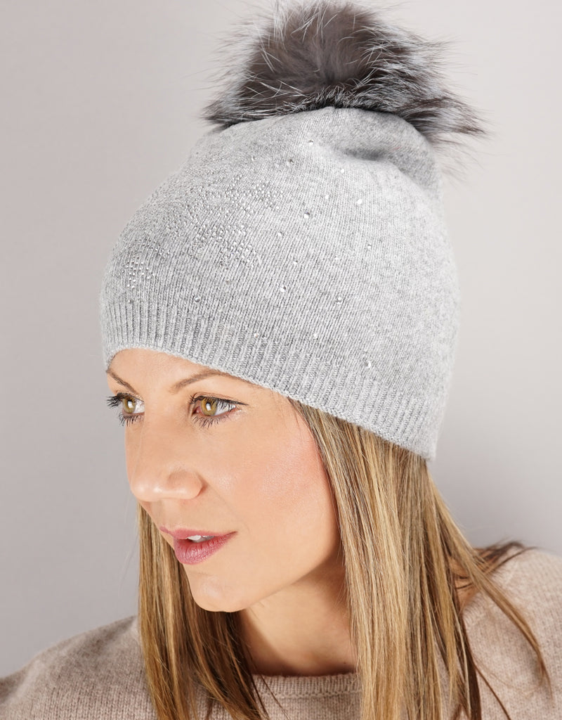 Snowflake Hat- Grey