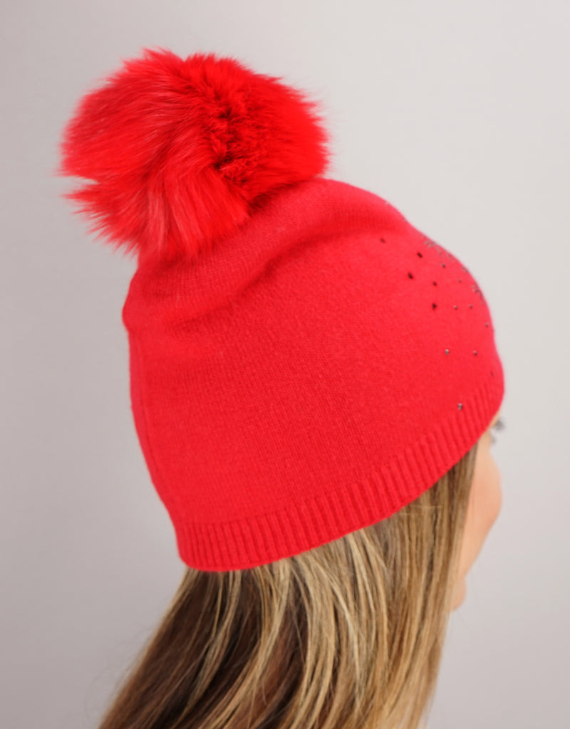 Snowflake Hat- Red