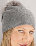 Sparkle Star Tucked Toque- Grey