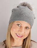 Sparkle Star Tucked Toque- Grey