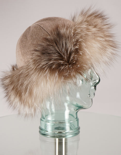 Soft Top Hat - Taupe Amber Dyed