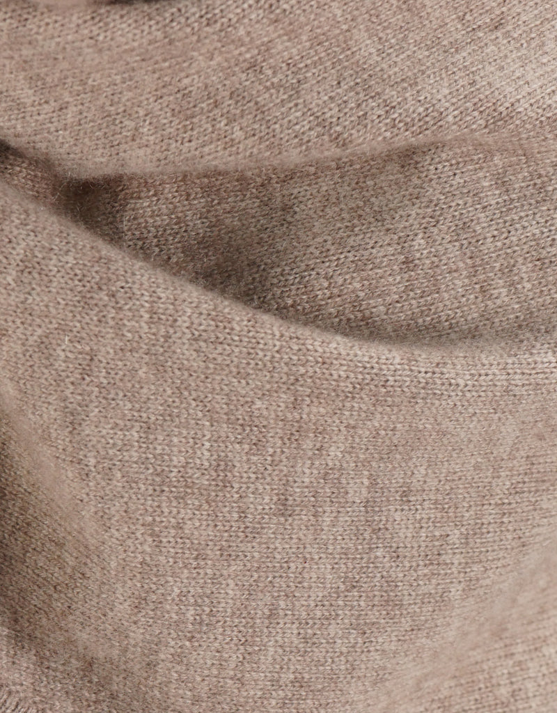 Beautiful Cashmere Ruffle Shawl- Taupe