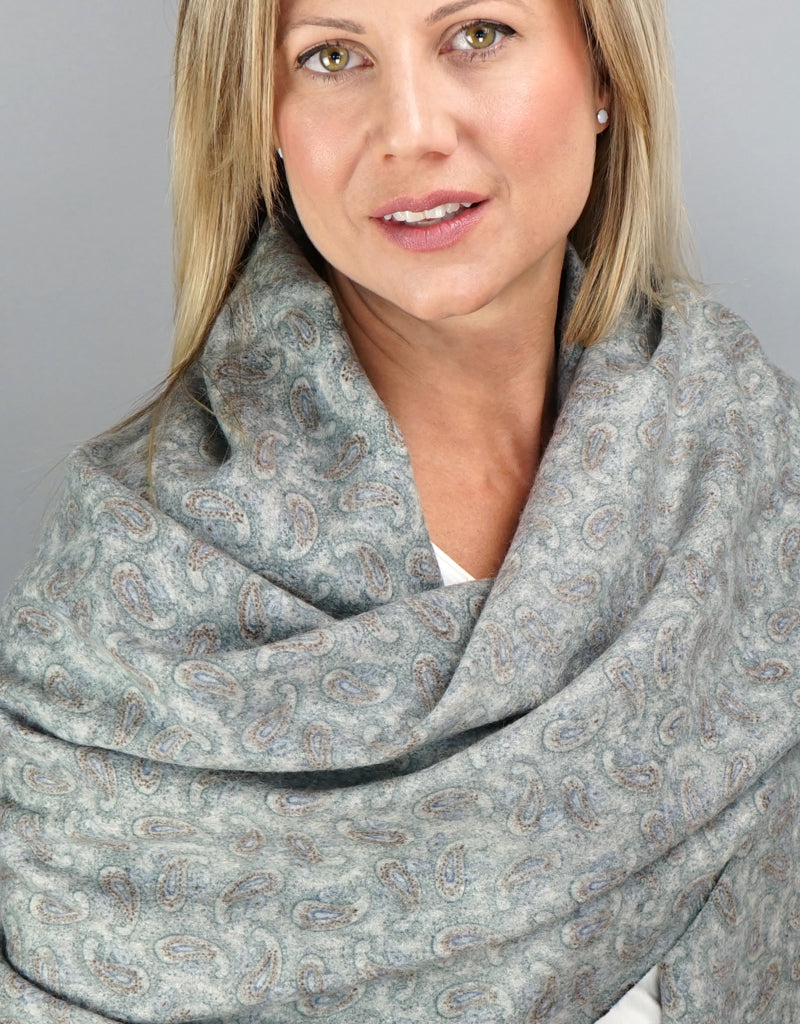 Cashmere Shawl-Turquoise