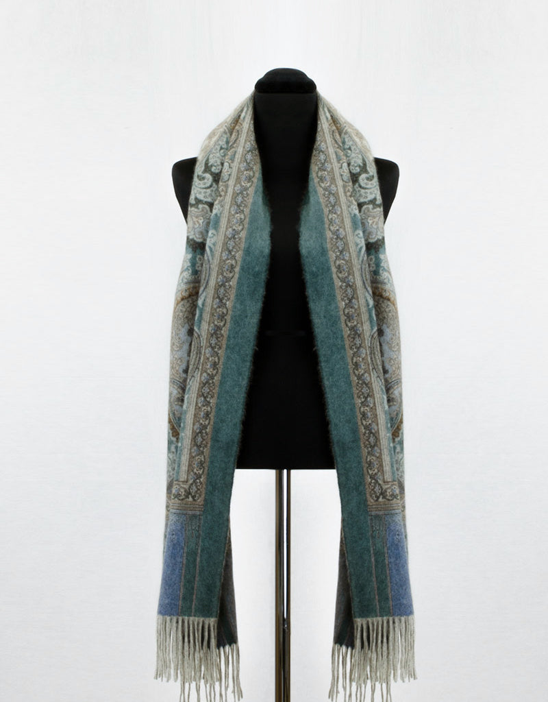 Cashmere Shawl-Turquoise