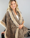 Printed Cashmere Shawl- Walnut Paisley