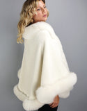 Alpaca Blend Medium Cape- Off White
