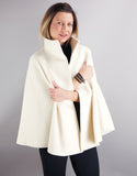 Belted Modern Cape/Jacket -Camel Melange
