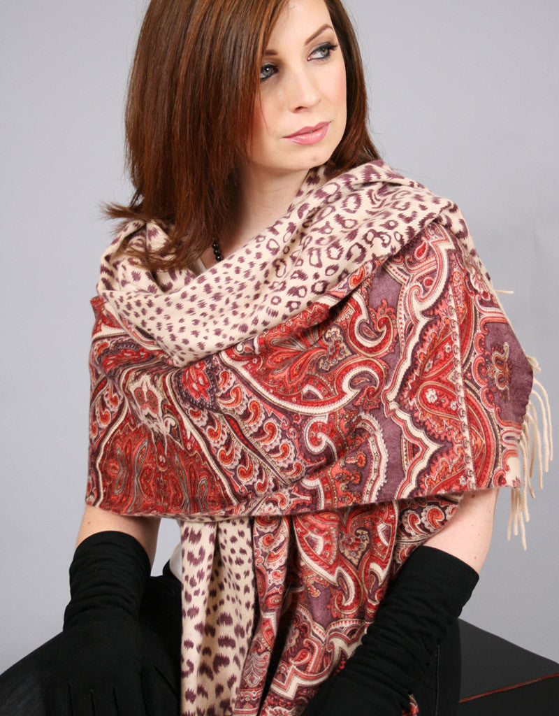 Cashmere Shawl- Beige