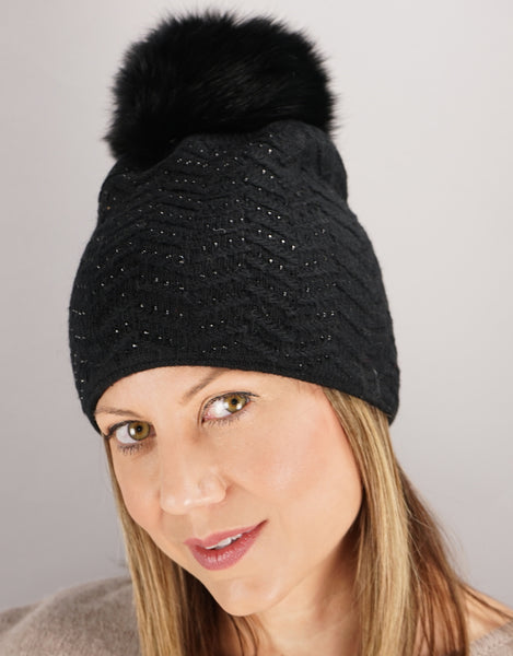 Chevron Toque - Black