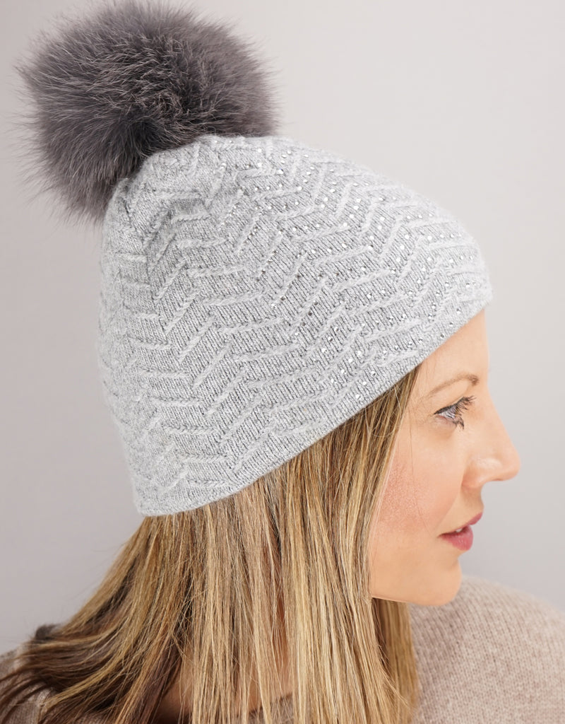 Chevron Toque - Grey