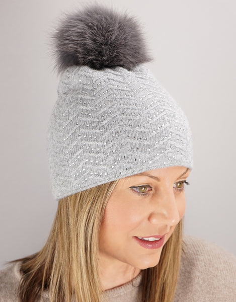 Chevron Toque - Grey