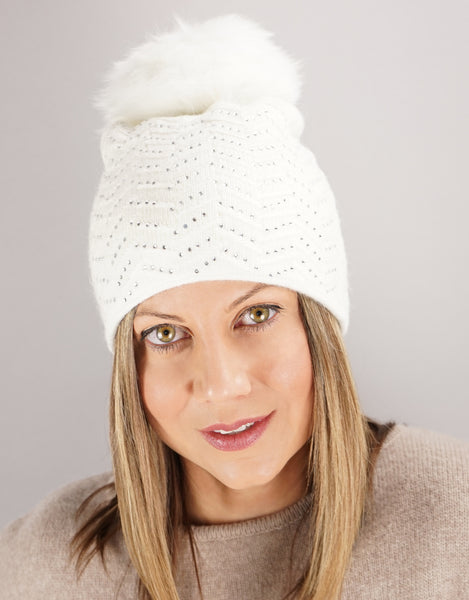Chevron Toque - White