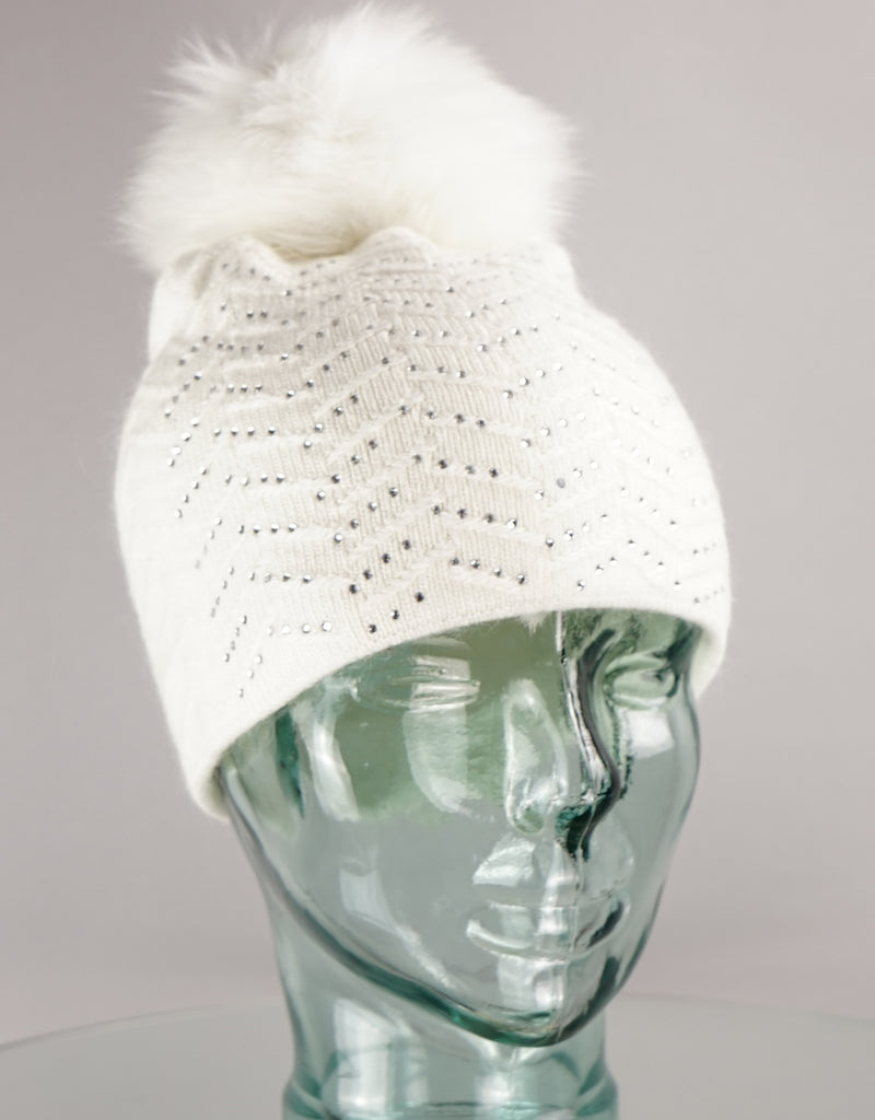Chevron Toque - White